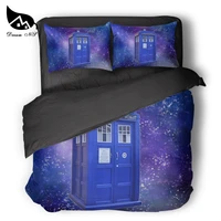 dream ns doctor who bedding kit time lord duvet set tardis bedclothes pillowcase customized home textiles bed set