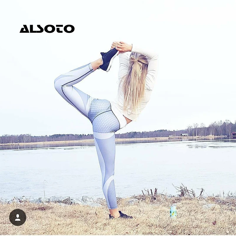 Женские леггинсы для фитнеса сетчатые с принтом спортивные Леггинсы тренировок