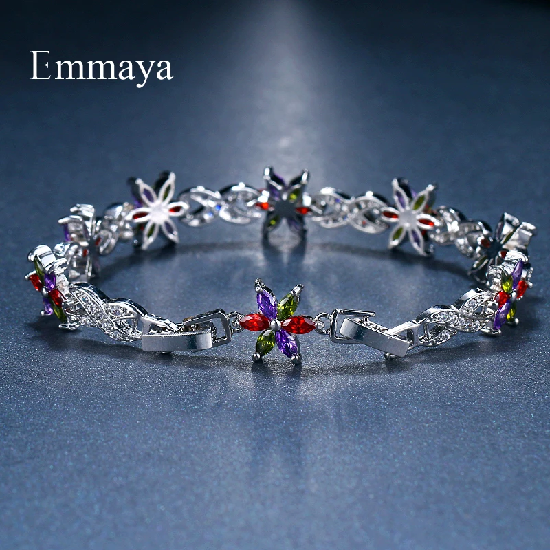 Модный женский браслет Emmaya с прозрачными фианитами браслеты в классическом