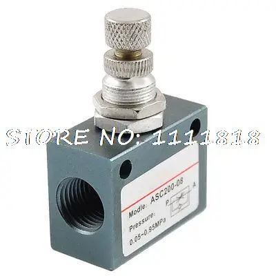 Односторонняя дроссельная пневматическая система управления потоком клапан