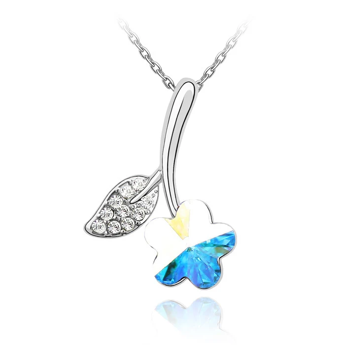 Мода звено цепи настоящие кристаллы от Swarovski кулон ожерелье модного дизайна с