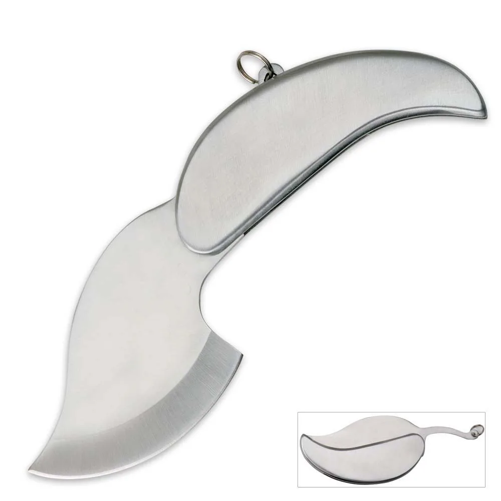 Серебряный портативный брелок из нержавеющей стали для походов кемпинга мини