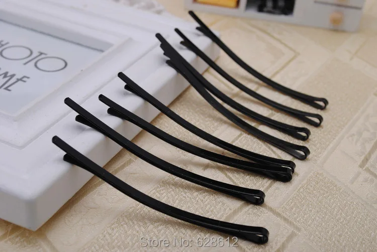 Черные прочные заколки для волос 12 шт./лот 3 1/4 дюйма и 2 1/2 металлические клипсы