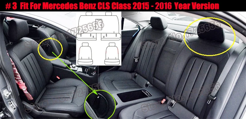 AutoDecorun сиденье из натуральной кожи подушки для Mercedes-Benz CLS350 CLS 320 500 300 260 сиденья Поддержка автомобиля Средства для укладки волос