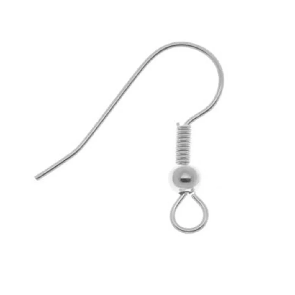 100 шт из нержавеющей стали серебряные серьги с несколькими тонами крючки