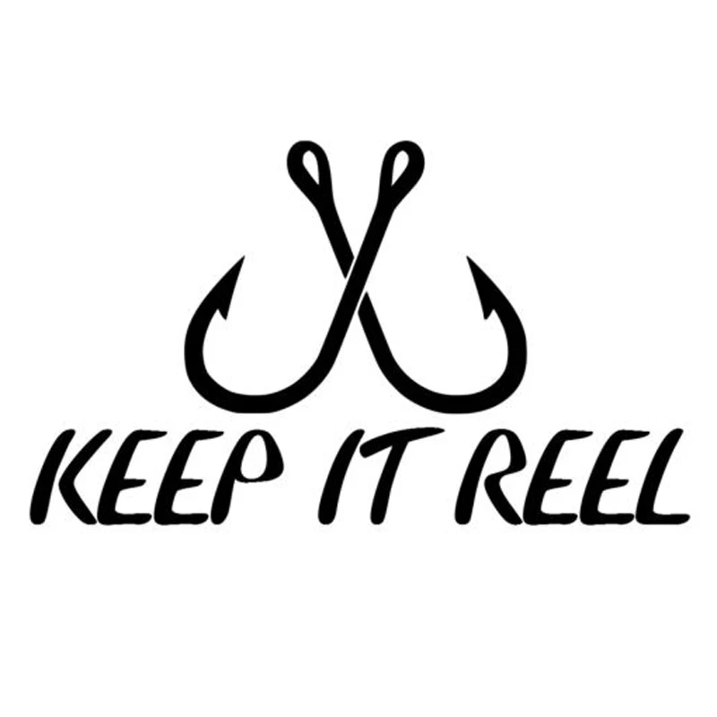 13 3 см * 7 8 Keep It Reel Decal автомобильный стикер с рыбалкой Vinyl Decor S4 0242|car sticker|fishing car