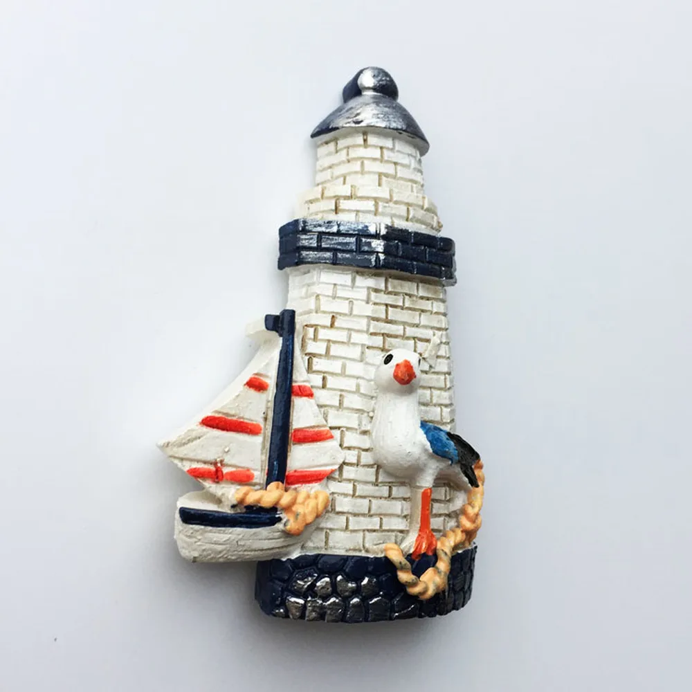 Эксклюзивный 3D магнит на холодильник Греции крета Санторини туристический