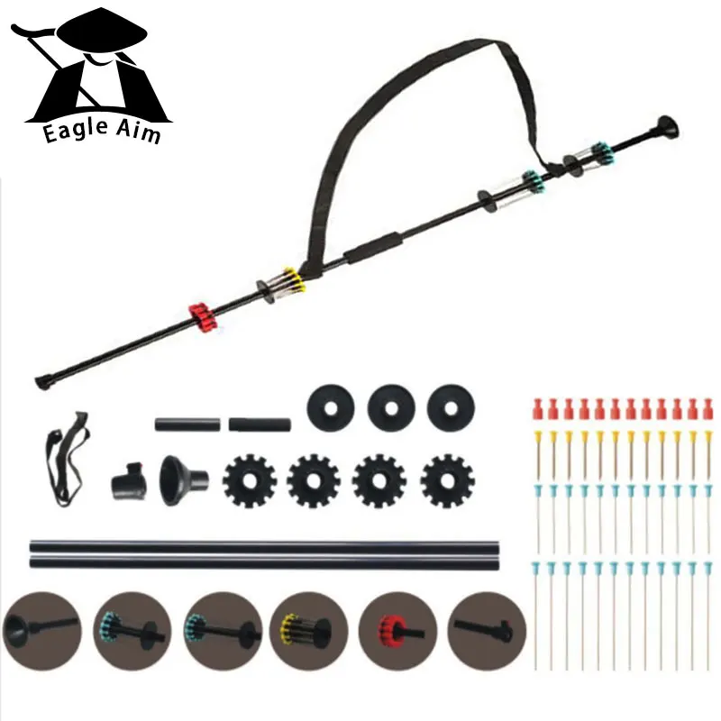 

36/48 дюймовый черный игрушечный пистолет Blowgun с 48 дротиками/ .40 калибра алюминиевая трубка W. Удобный захват