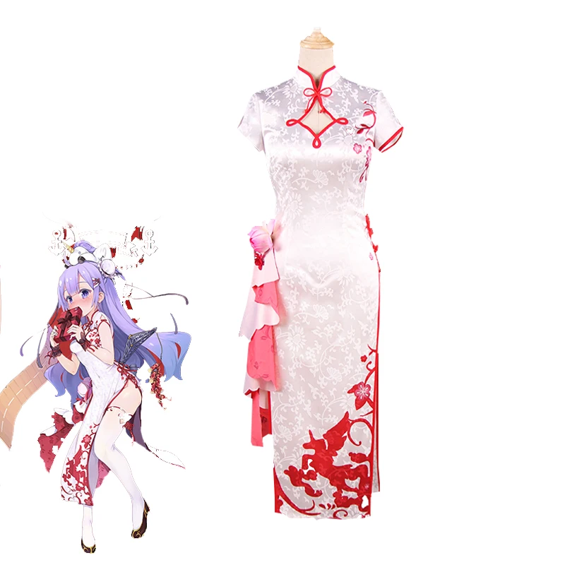Новый костюм для косплея единорога Gamel Azur Line Delux парча атласная Cheongsam Хэллоуин