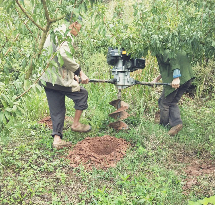 Новая высокомощная 4 тактная машина для копания экскаватор дрель столб посадки