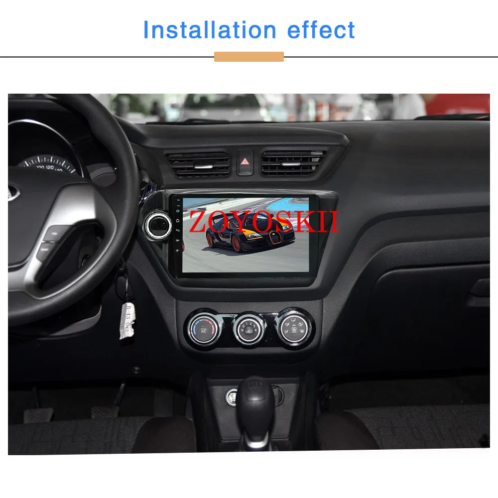 ZOYOSKII Android 9 дюймов Автомобильный gps мультимедийный радио bluetooth навигатор плеер для