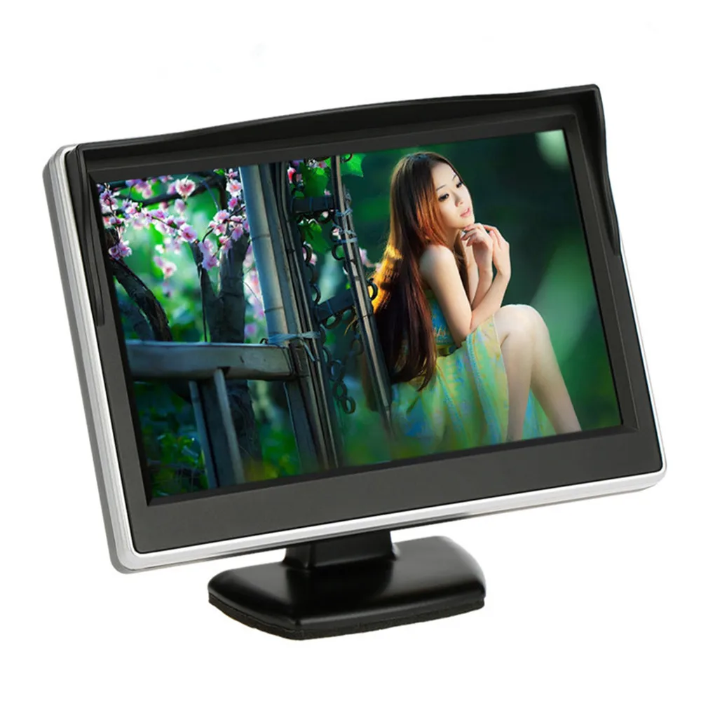 Автомобильный монитор 5 дюймов TFT LCD цветной экран помощь при парковке заднего