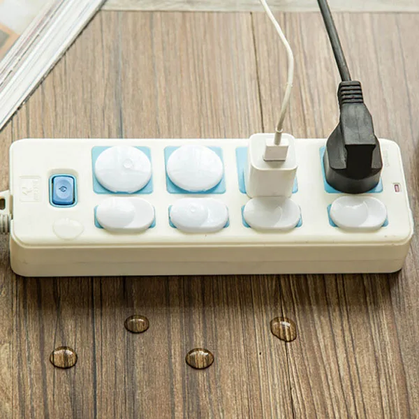 

50Pcs Anti Electric Shock Plugs Protector Cover Cap Power Socket Electrical Outlet Baby Children Safety Guard Three holes