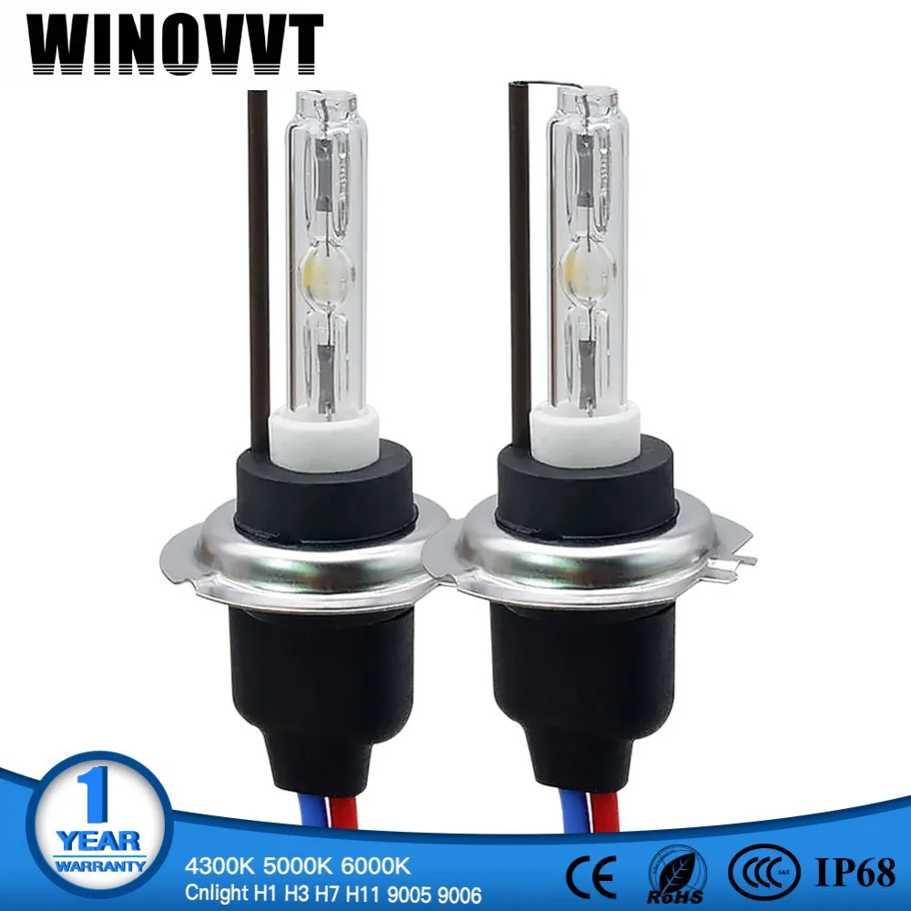 H7 Xenon AC 55W ксеноновая лампа H1 H3 H11 H8 H9 9005 HB3 9006 HB4 cnlight HID 4300k 5000k 6000k для автомобильных
