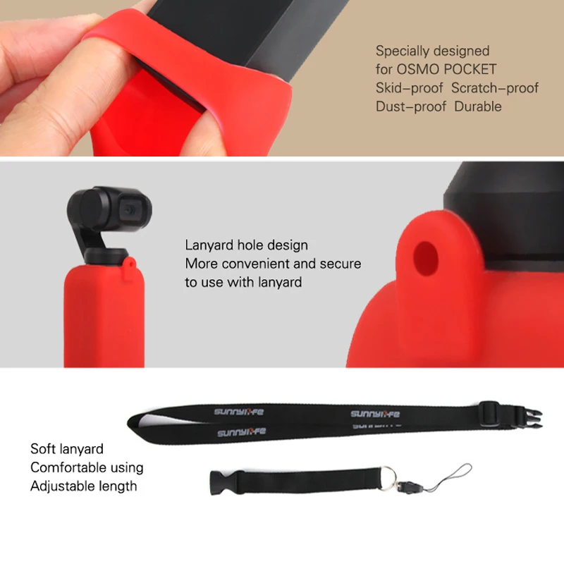 Защитный силиконовый чехол для DJI osmo pocket gimbal защитный dji osmo|Аксессуары систем