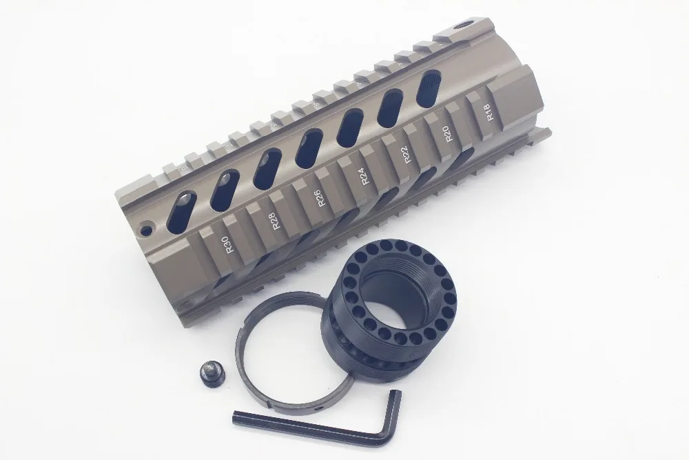 TriRock 7 дюймов четырехъядерный рельсовый Рельс Пикатинни Бесплатная поплавковая