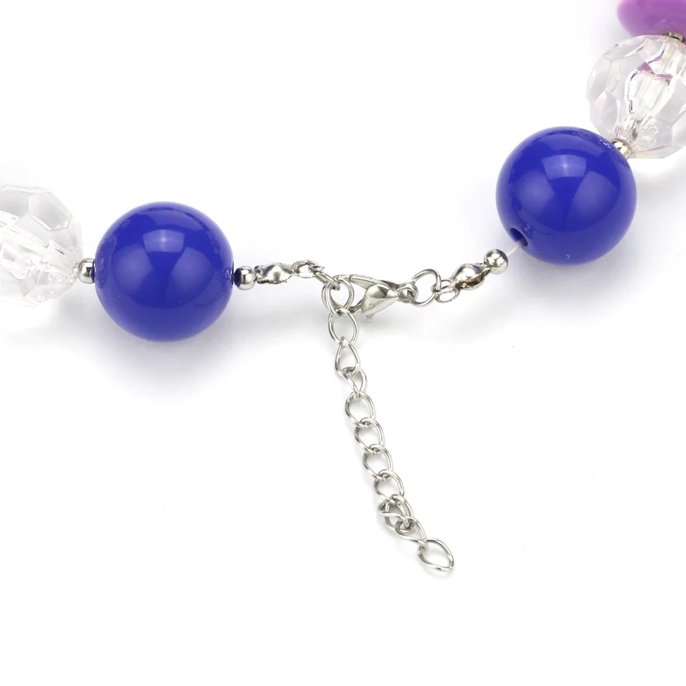 Ожерелье из белого и синего жвачка для девочек|bubblegum necklace|necklace necklaceprincess necklace |