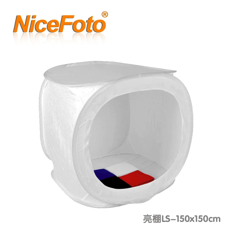 

NiceFoto 150cm round shed 150cm cotans lambed shed softbox flock printing background cloth