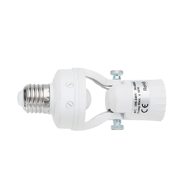 CLAITE AC100-240V 60 Вт E27 к база света вращающийся инфракрасный датчик движения PIR Лампа