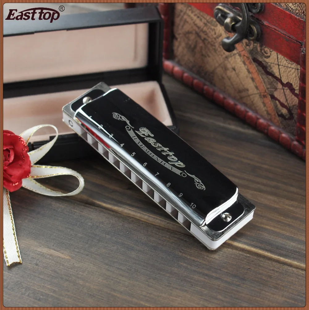Диатоническая губная гармоника East top 10 hole профессиональная blues harp ключ C.