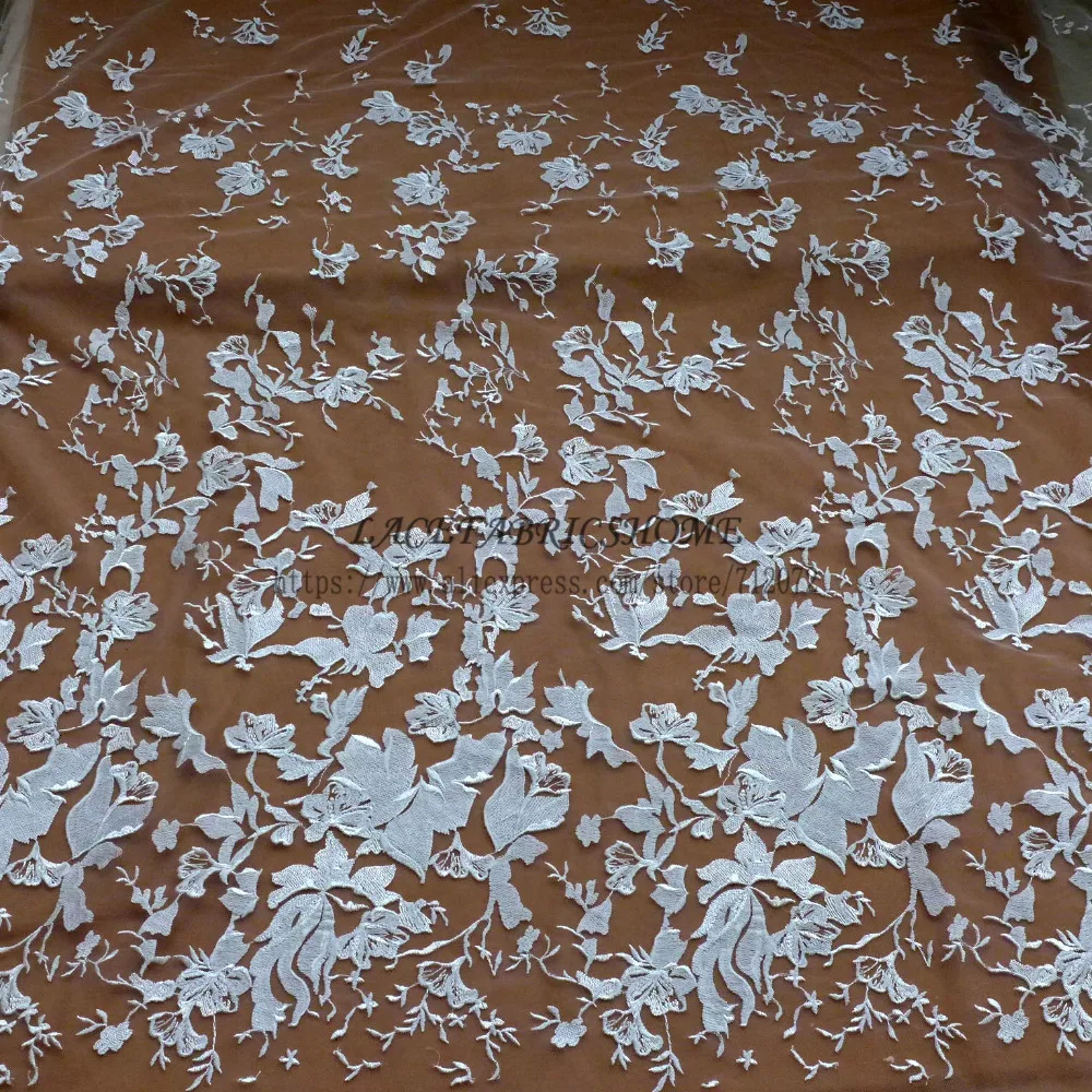 Новый телесный светло голубой сетки вышивка ткань сценические выступления мода