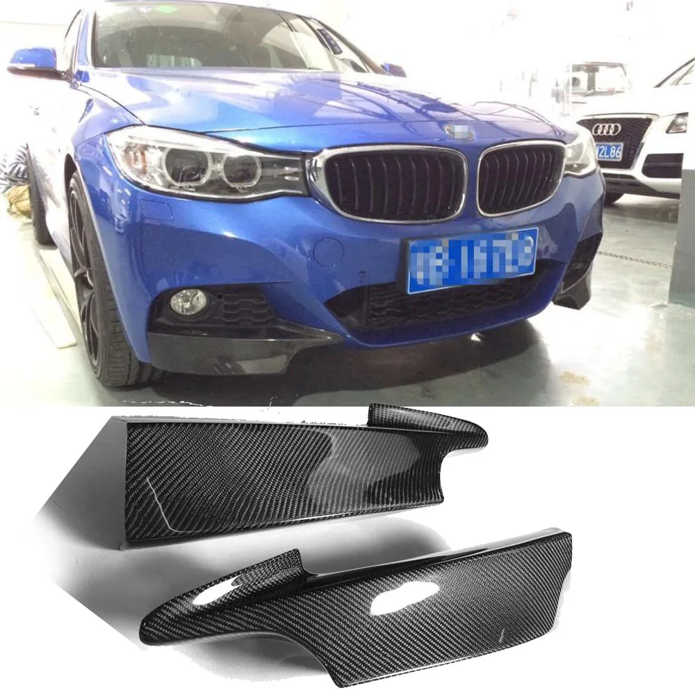 Передний бампер F34 из углеродного волокна боковой разветвитель фартук для BMW 320i GT