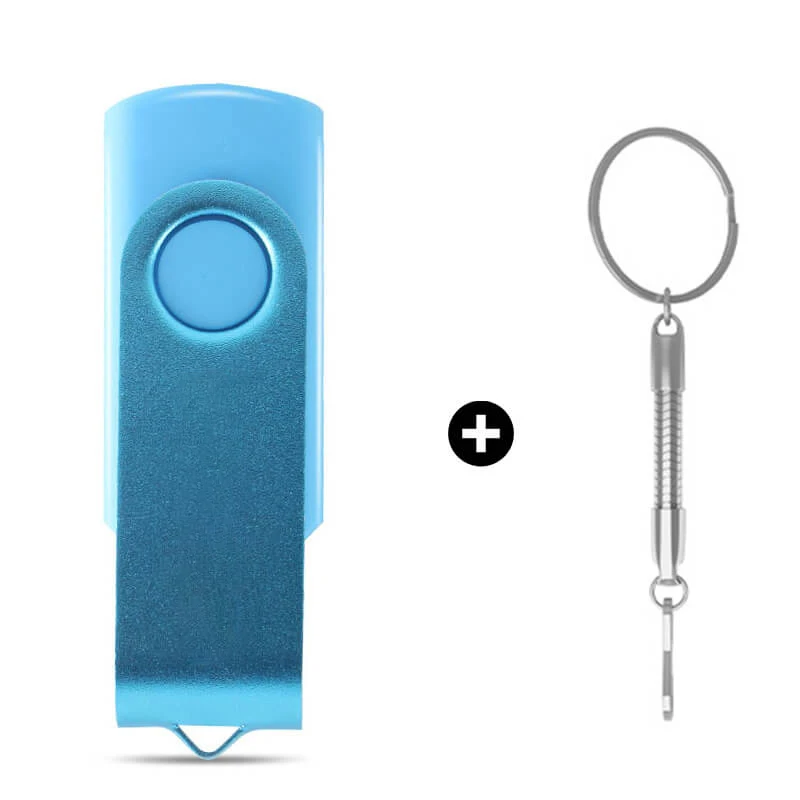 light blue BIYETIMI stick 64 Гб до 4 Гб флешки Красочные горячая Распродажа металлический usb флеш-накопитель настраиваемый индивидуальный логотип - Цвет: light blue