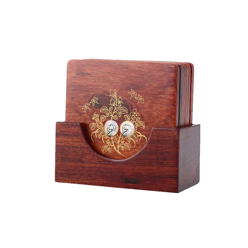 6 шт./партия оптовая продажа подставка из массива дерева в классическом стиле F001034