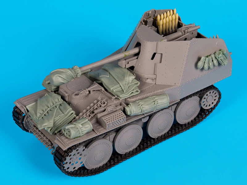 Несобранный набор аксессуаров Marder III 1/35 года без бака фигурка из исторической