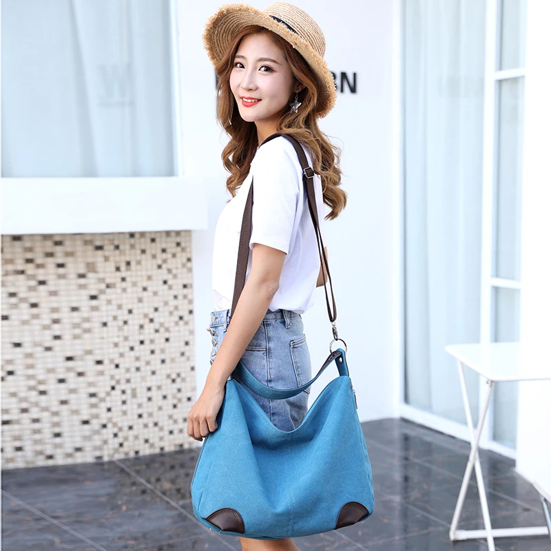 

2021 New Vintage Women Handbags Female Bags Ladies canvas Portable Shoulder Bag Office Hobos Bag Totes Messenger Bag