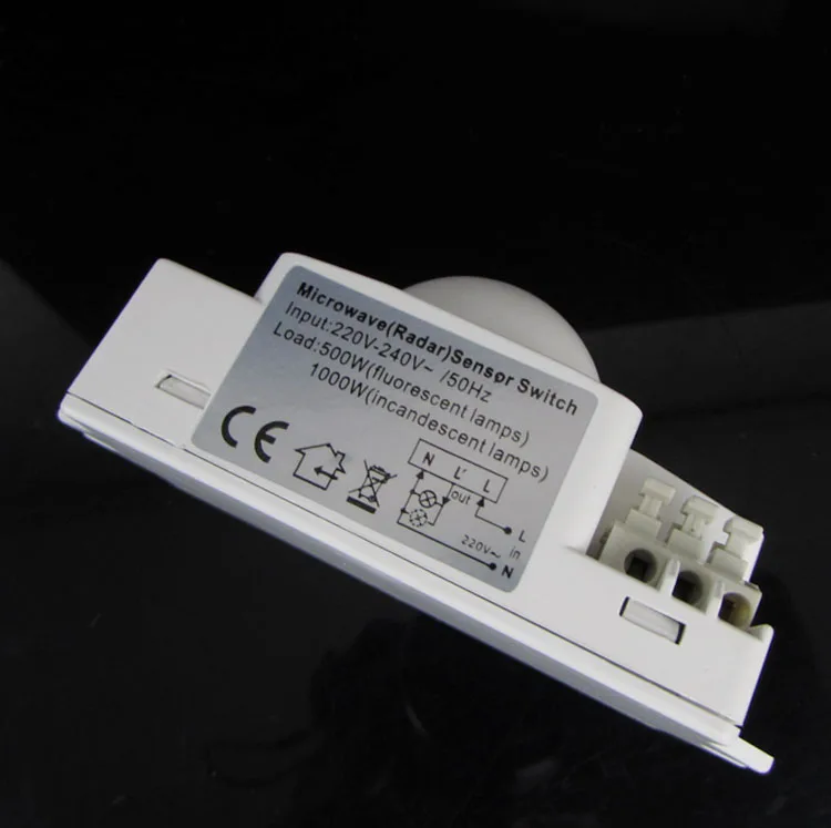 Hot sale New Arrival 360 500W Microwave Smart Motion Sensor AC220-240V Light Radar Switch Ceiling Recessed Wall sensor