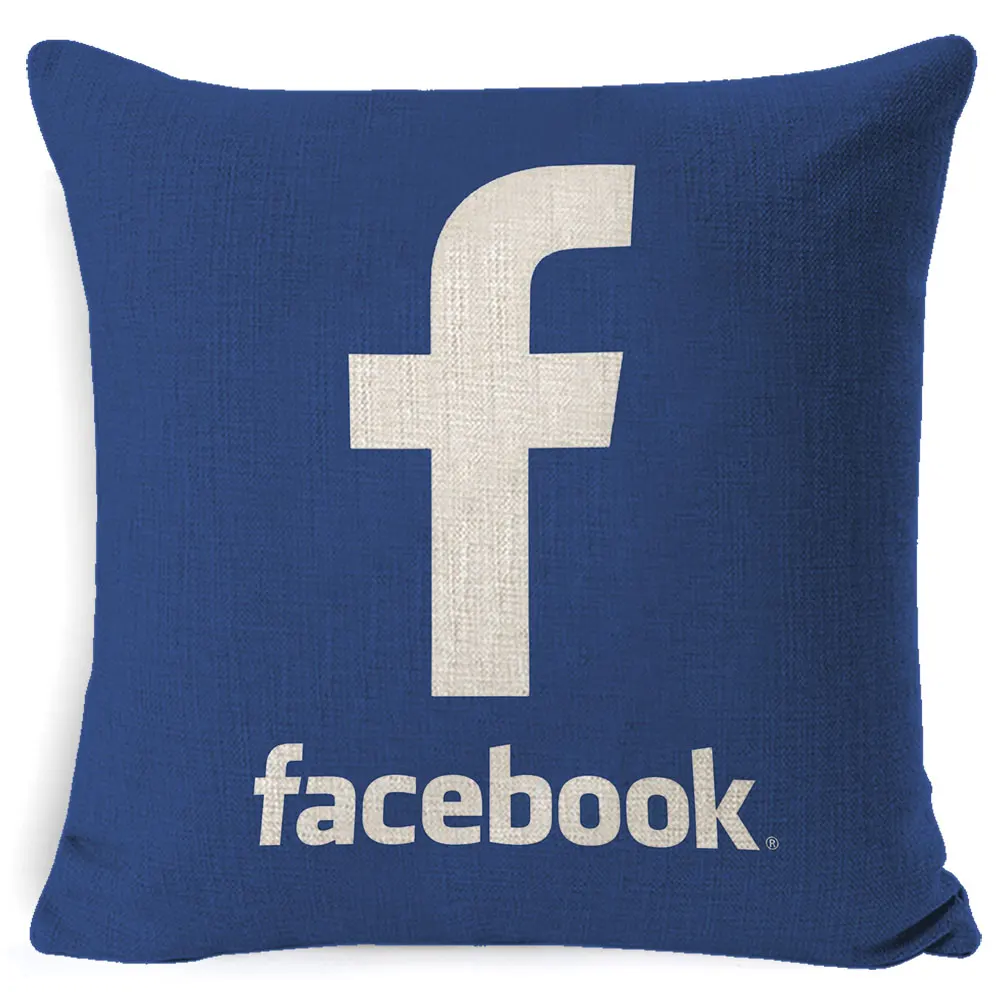 Fokusent Facebook Wechat Skype Viber диванная Подушка Чехол для танго Youtube Snapchat Instagram