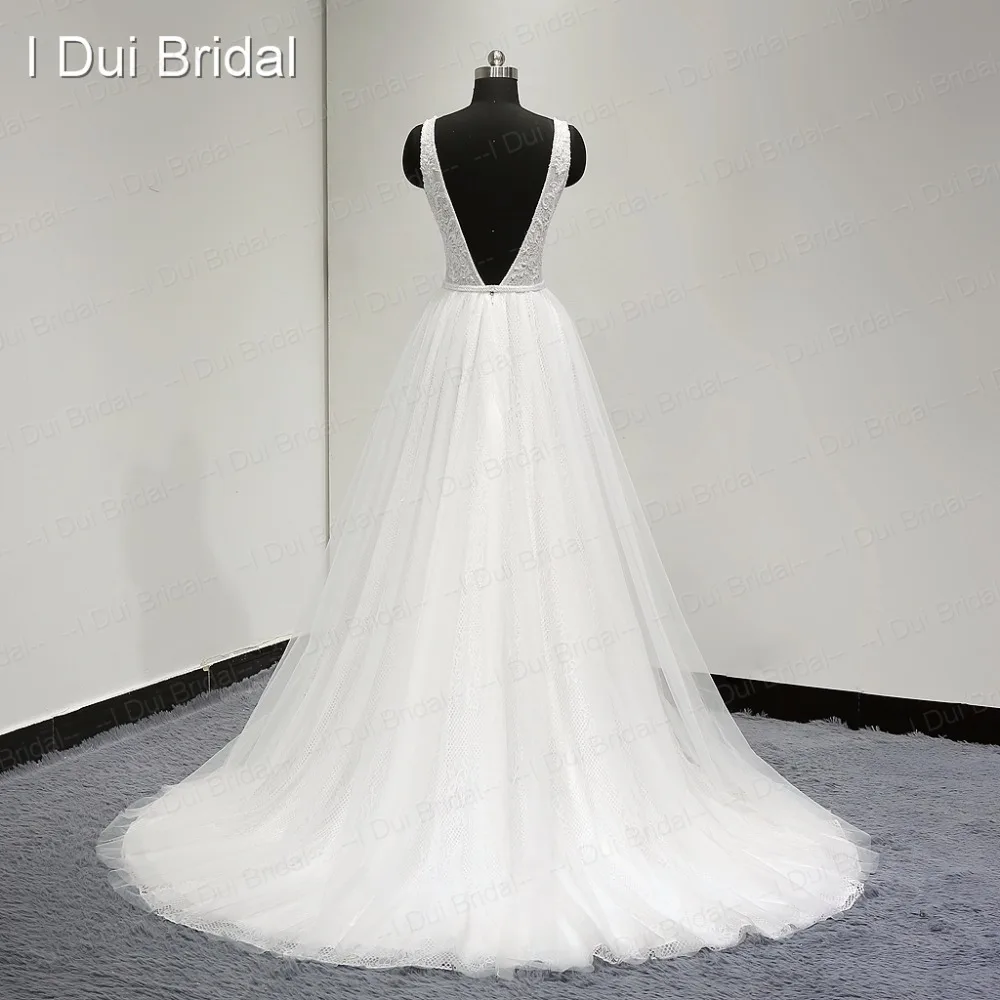 Boho Свадебные платья Vestido De Noiva, настоящая фотография, v-образный вырез, а-силуэт, сексуальное богемное пляжное платье ELS0001, Прямая поставка, свадебное платье