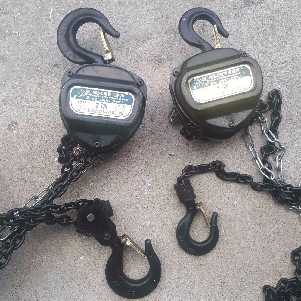 1 тонна 6 метров ручной цепной блок подъемник с оцинкованным цепным подъемником DJ
