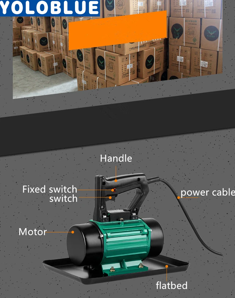 220V 370w абсолютно ручной цементный Вибрационный затирочный бетонный вибратор