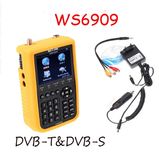Ws6909 3 5 ''DVB S DVB T Combo Finder WS 6909 Satellite спутниковый измеритель сигнала satlink