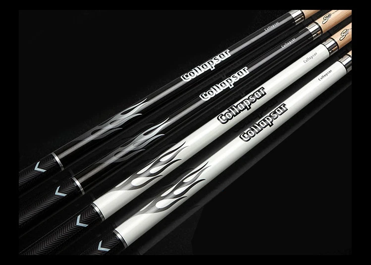 Collapsar R04 R05 Billiard Pool Cue Stick with Case 58Inch Maple Wood Shaft Black White Cue 11.5mm 13mm Tip Billiards Cue