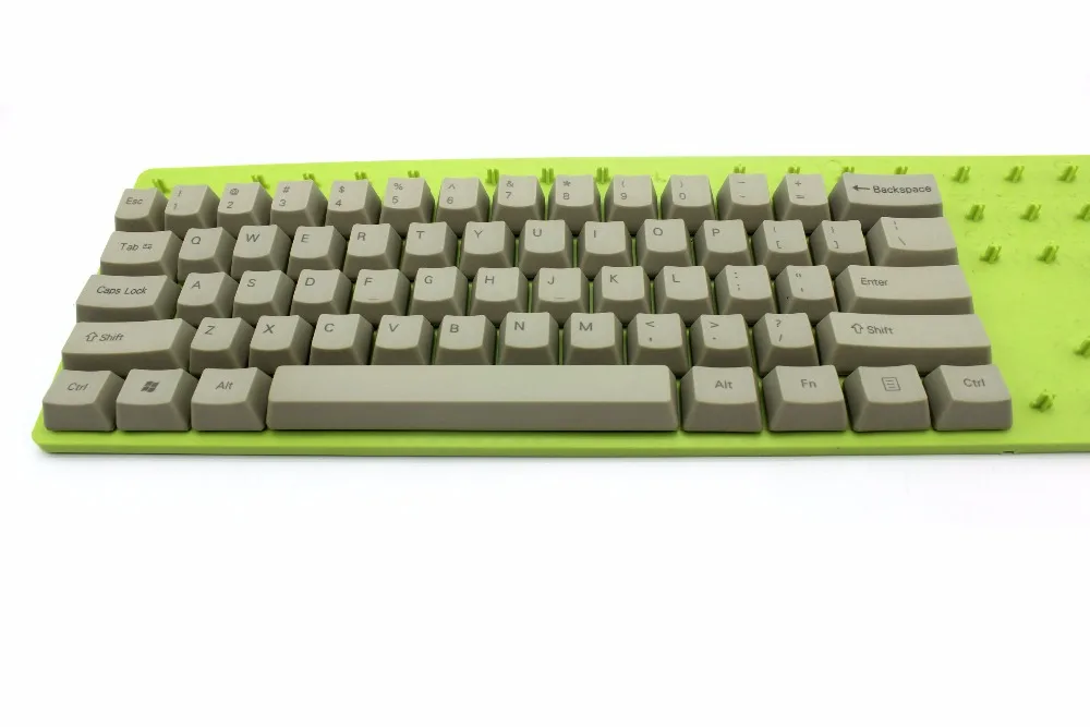 61 дюймовая Толстая клавиатура YMDK PBT с верхней печатью для переключателей MX