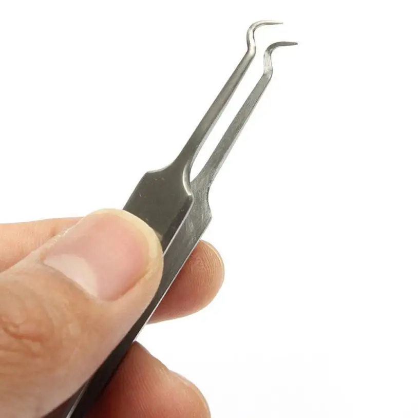 Набор для удаления черных точек Изогнутый пинцет лица 1 шт.|acne tweezer|tweezers acneneedle remover