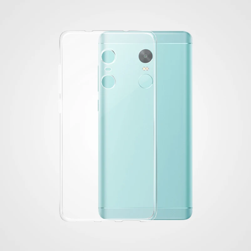Телефонный чехол из прозрачного силикона для Xiaomi Redmi Note 4X силиконовый Прозрачный