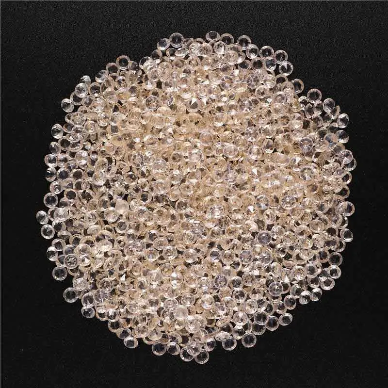 2PD-62463-17 1000 шт 3,8 мм акриловое конфетти с бриллиантами для свадебной вечеринки, праздничное украшение, прозрачные кристаллы, украшение для рукоделия, 62463 - Цвет: 2PD-62463-17