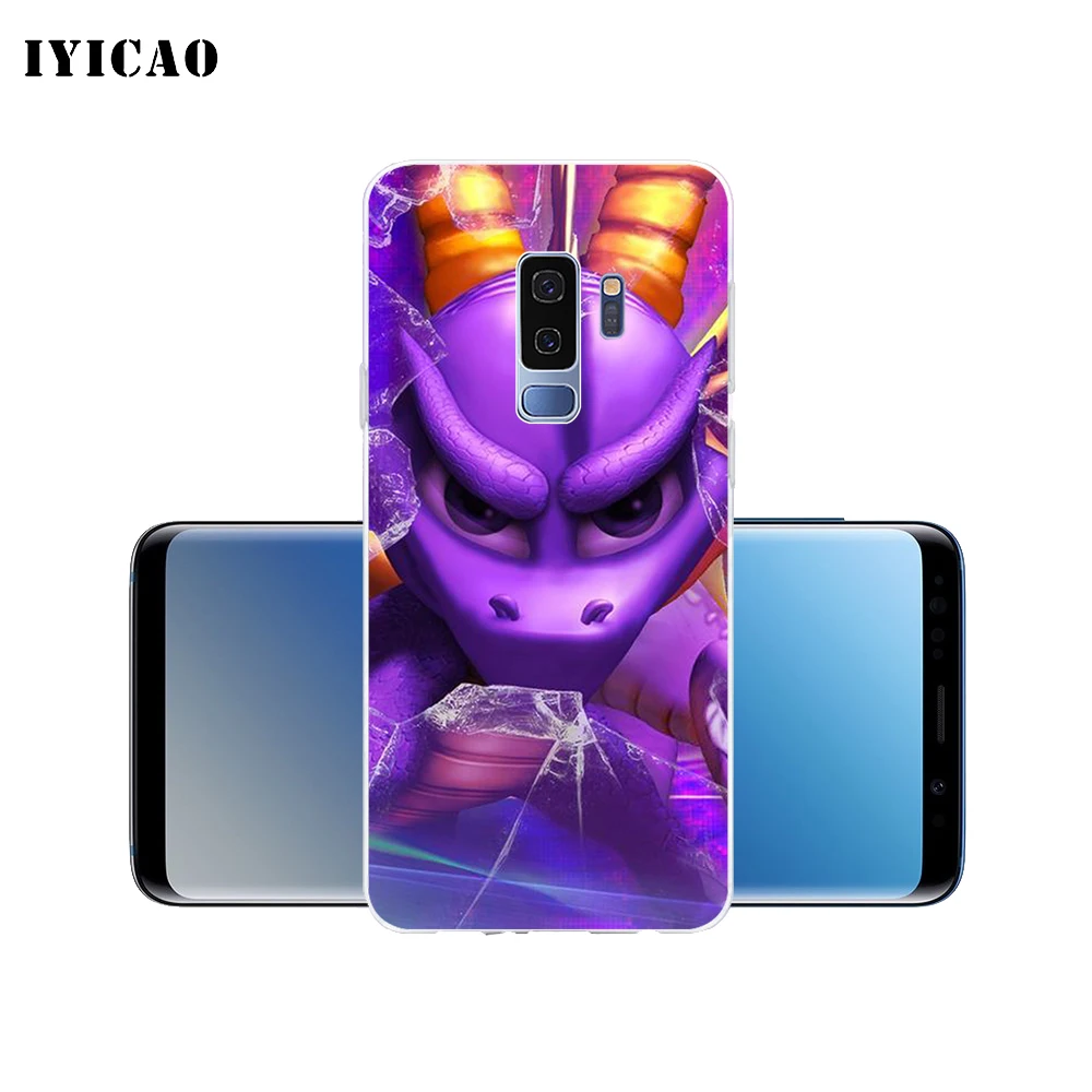 IYICAO Spyro Дракон Мягкий силиконовый чехол для телефона Samsung Galaxy S10e S10 S9 S8 Plus S7 Edge TPU