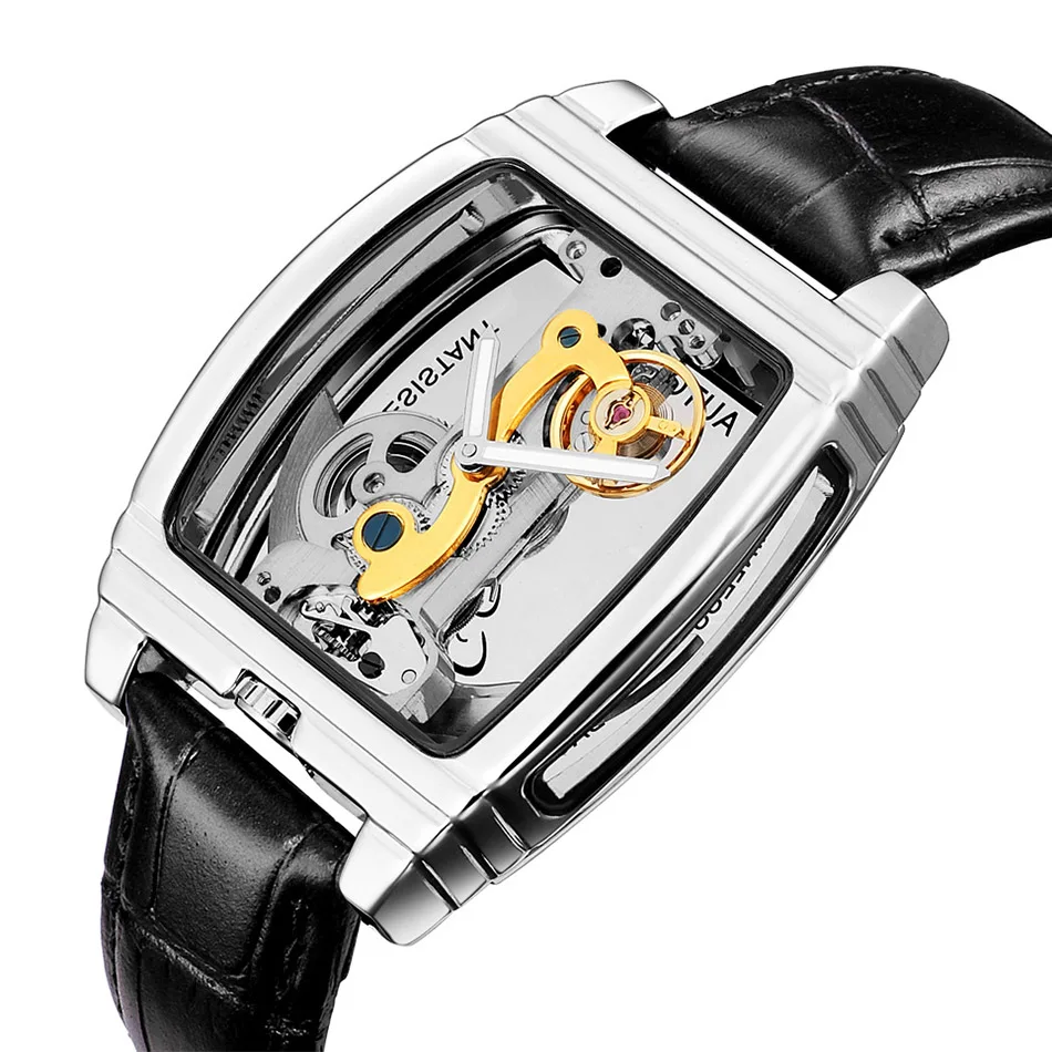 Часы Tourbillon Мужские автоматические механические часы топового бренда Роскошные