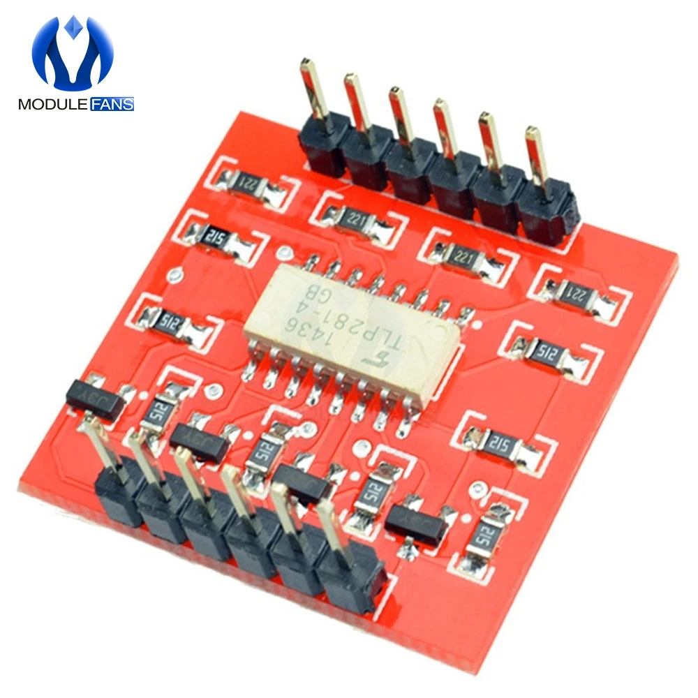 TLP281 4 CH 4-канальный оптоизолятор IC модуль для Arduino Плата расширения высокий и низкий уровень оптопара изоляции 4 канала