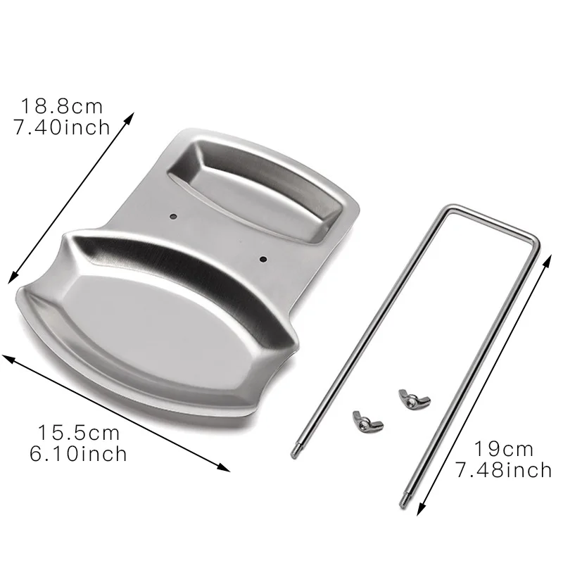 Съемный держатель из нержавеющей стали подставка для кастрюли с крышкой ложки