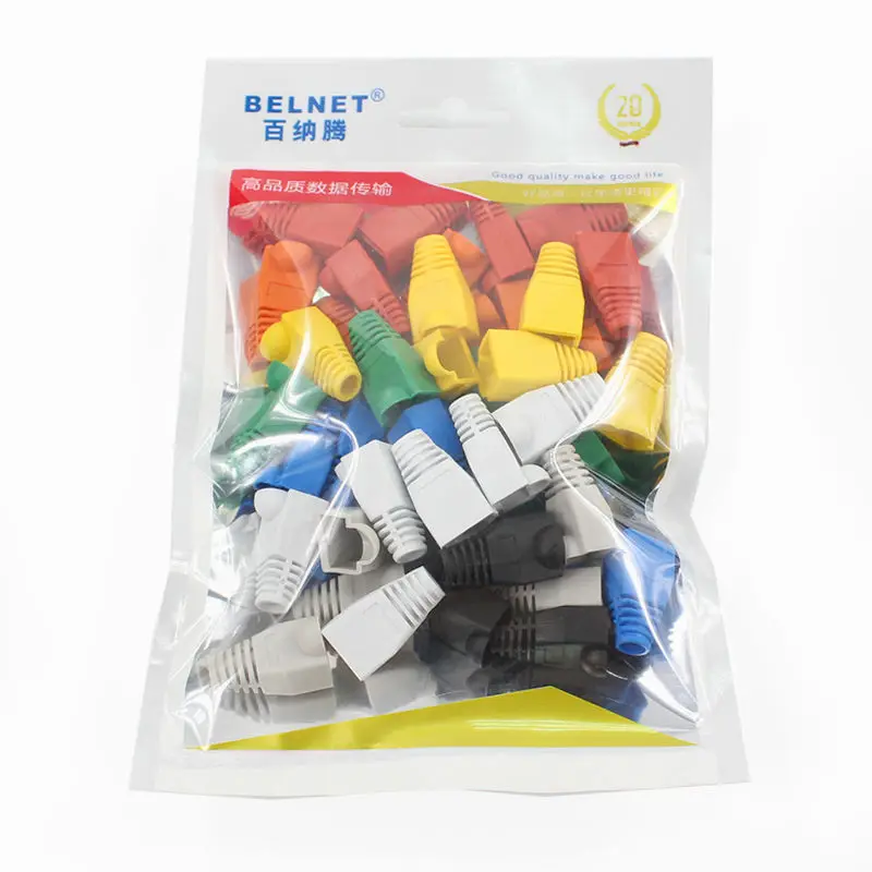 Крышка разъема CAT5E CAT6 RJ45 50 шт. заглушки Ethernet сетевой кабель для снятия натяжения