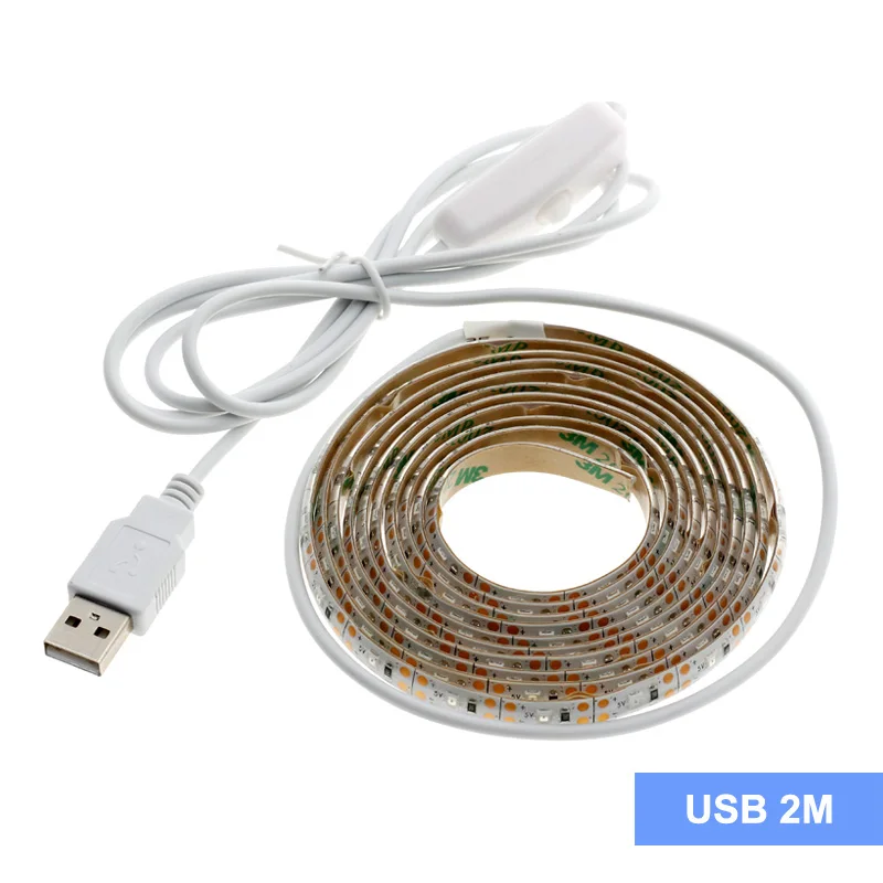 2M Светодиодный ночник s отпугивающий насекомых 1 M/2 M/5 M USB DC 5V 12V светильник-волновой Репеллент для дома кемпинга ночной Светильник - Испускаемый цвет: 2M