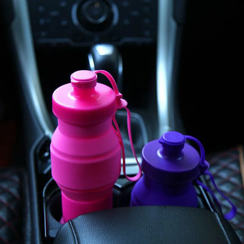 Быстросохнущая Складная Силиконовая бутылка для воды QuickDone 800 мл путешествий и