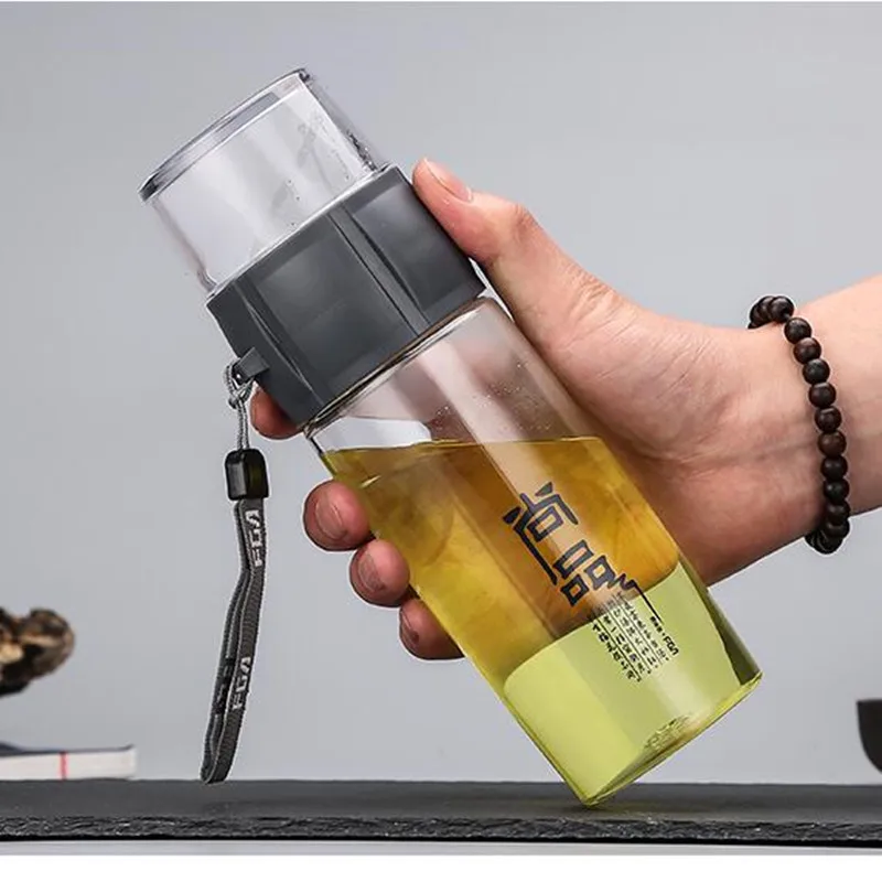 Пластиковая бутылка для воды 400 мл заварки чая и горячего путешествий