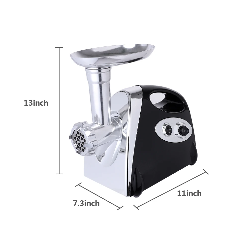 

Home Electric Meat Grinder Sausage Stuffer Stainless Steel Mincer Maker Silver Meat Fish Cutter Cutting Machine 3 Colors